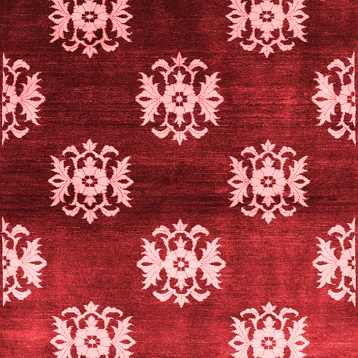 Machine Washable Oriental Red Industrial Rug, wshurb3169red