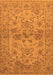 Machine Washable Oriental Orange Industrial Area Rugs, wshurb3170org