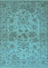 Oriental Light Blue Industrial Rug, urb3170lblu