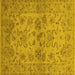 Square Oriental Yellow Industrial Rug, urb3170yw