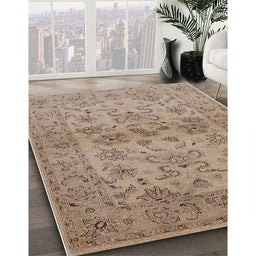 Machine Washable Industrial Modern Camel Brown Rug in a Family Room, wshurb3170