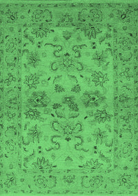 Oriental Emerald Green Industrial Rug, urb3170emgrn