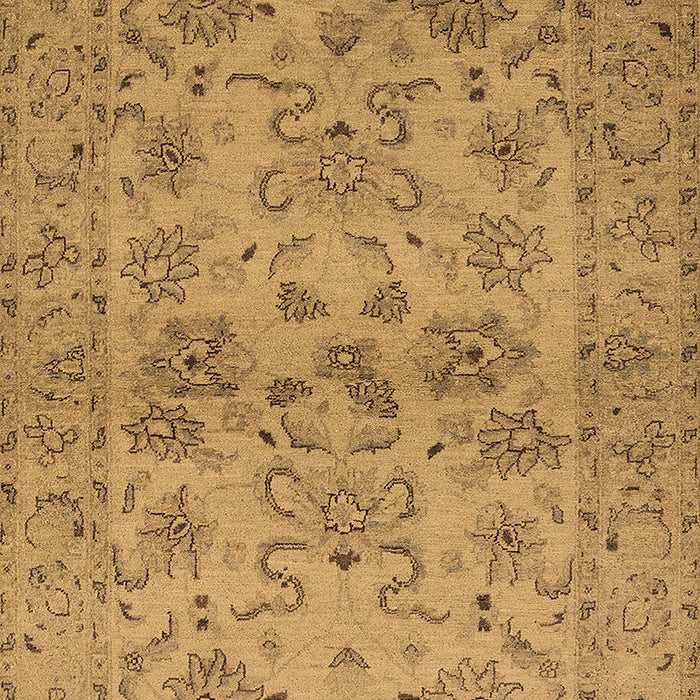 Machine Washable Oriental Brown Industrial Rug, wshurb3170brn