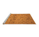 Sideview of Machine Washable Oriental Orange Industrial Area Rugs, wshurb3170org