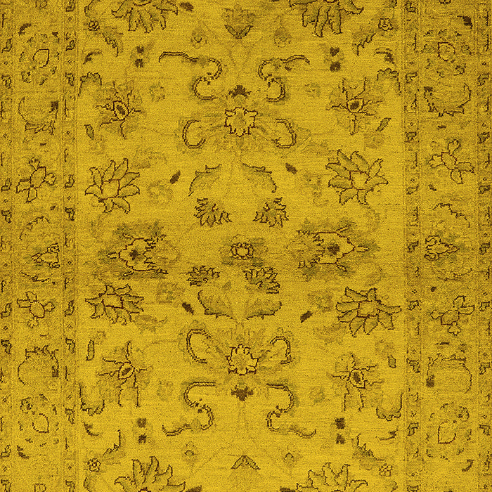 Oriental Yellow Industrial Rug, urb3170yw