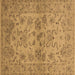 Square Oriental Brown Industrial Rug, urb3170brn