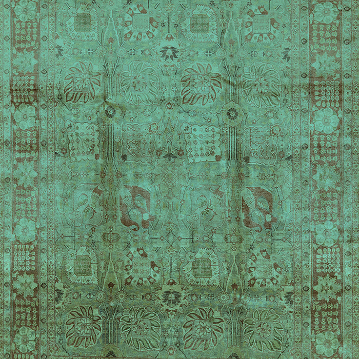 Oriental Turquoise Industrial Rug, urb3171turq