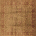 Square Oriental Brown Industrial Rug, urb3171brn