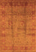 Oriental Orange Industrial Rug, urb3171org