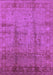 Machine Washable Oriental Purple Industrial Area Rugs, wshurb3171pur