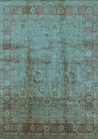 Oriental Light Blue Industrial Rug, urb3171lblu