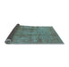 Sideview of Oriental Light Blue Industrial Rug, urb3171lblu