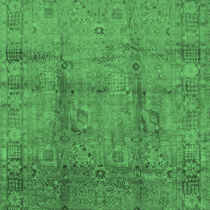 Oriental Emerald Green Industrial Rug, urb3171emgrn