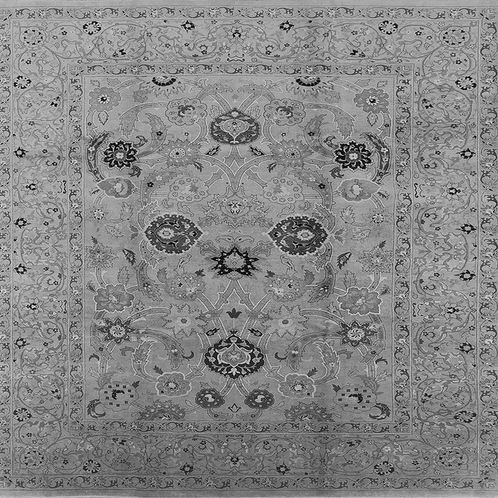 Square Machine Washable Oriental Gray Industrial Rug, wshurb3172gry