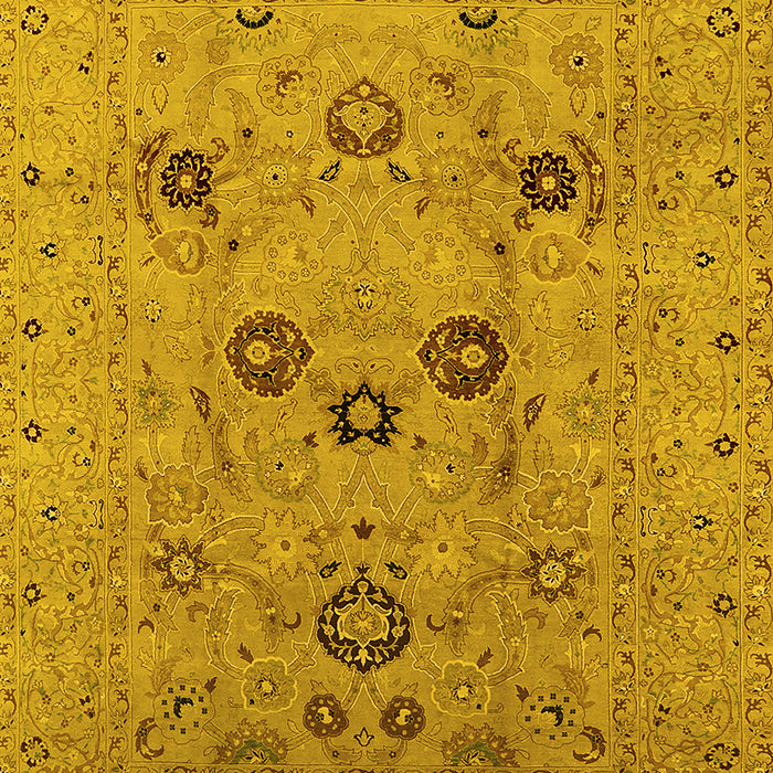 Oriental Yellow Industrial Rug, urb3172yw