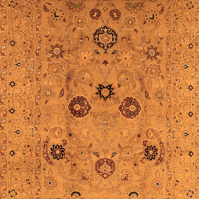 Oriental Orange Industrial Rug, urb3172org