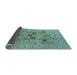 Sideview of Oriental Light Blue Industrial Rug, urb3172lblu