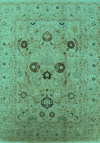 Oriental Turquoise Industrial Rug, urb3172turq