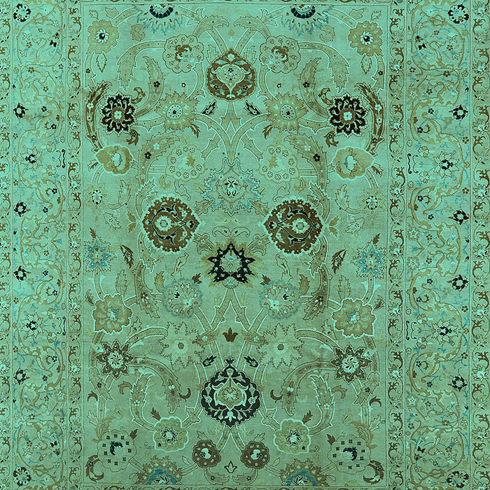 Oriental Turquoise Industrial Rug, urb3172turq
