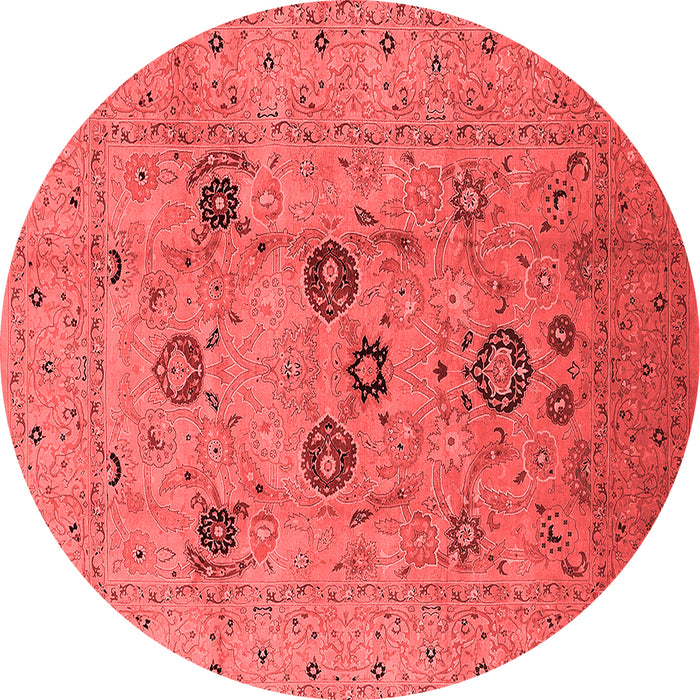 Machine Washable Oriental Red Industrial Rug, wshurb3172red