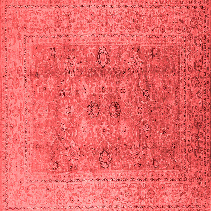 Machine Washable Oriental Red Industrial Rug, wshurb3173red