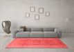 Industrial Red Washable Rugs