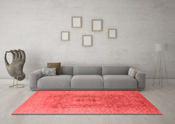 Industrial Red Washable Rugs