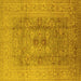 Square Oriental Yellow Industrial Rug, urb3173yw