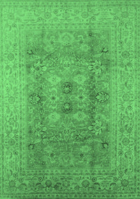 Oriental Emerald Green Industrial Rug, urb3173emgrn