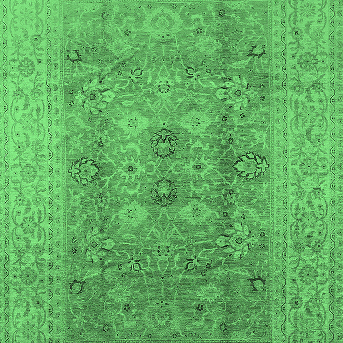 Oriental Emerald Green Industrial Rug, urb3173emgrn