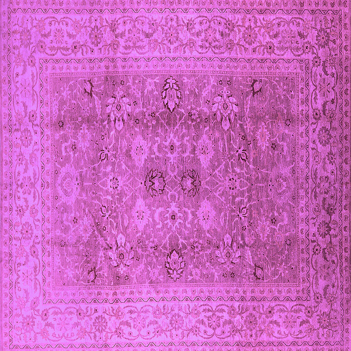 Square Oriental Purple Industrial Rug, urb3173pur
