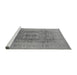 Sideview of Machine Washable Oriental Gray Industrial Rug, wshurb3173gry