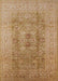 Mid-Century Modern Brown Sand Brown Oriental Rug, urb3173