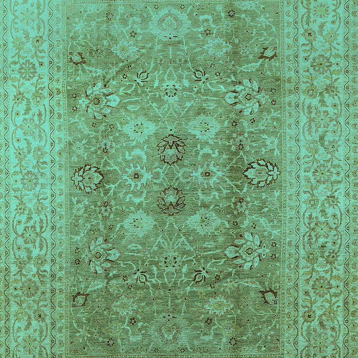 Oriental Turquoise Industrial Rug, urb3173turq