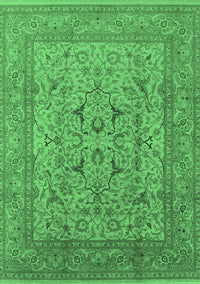 Oriental Emerald Green Industrial Rug, urb3174emgrn