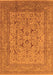 Machine Washable Oriental Orange Industrial Area Rugs, wshurb3174org