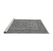 Sideview of Machine Washable Oriental Gray Industrial Rug, wshurb3174gry