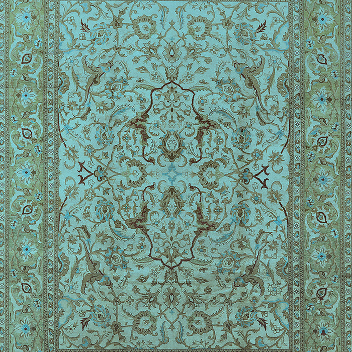 Oriental Light Blue Industrial Rug, urb3174lblu