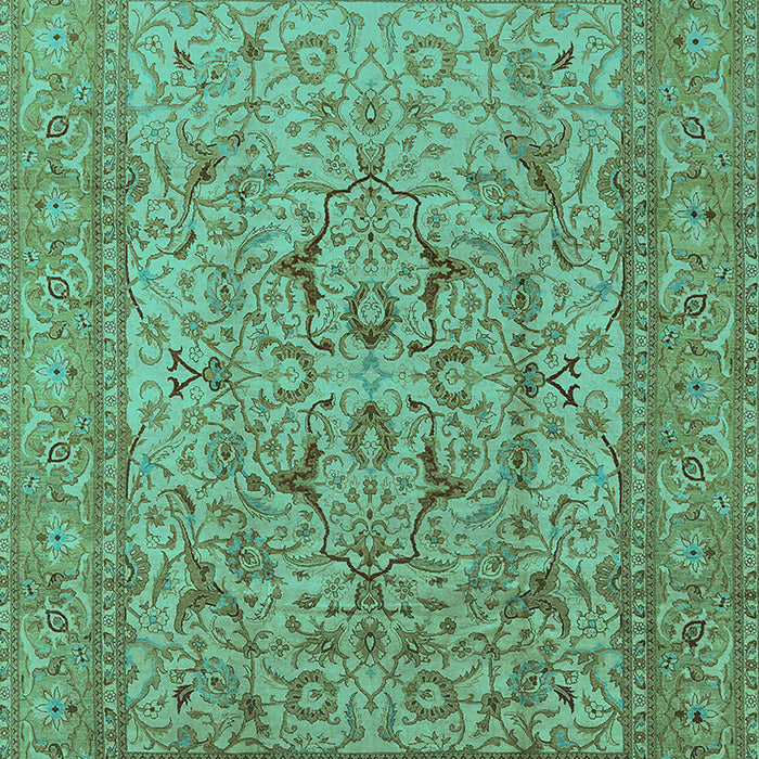 Oriental Turquoise Industrial Rug, urb3174turq
