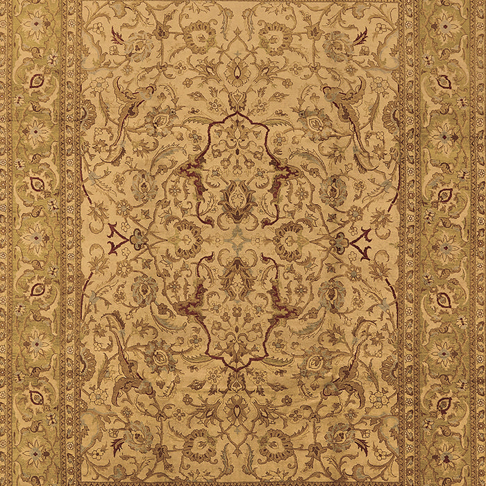 Machine Washable Oriental Brown Industrial Rug, wshurb3174brn