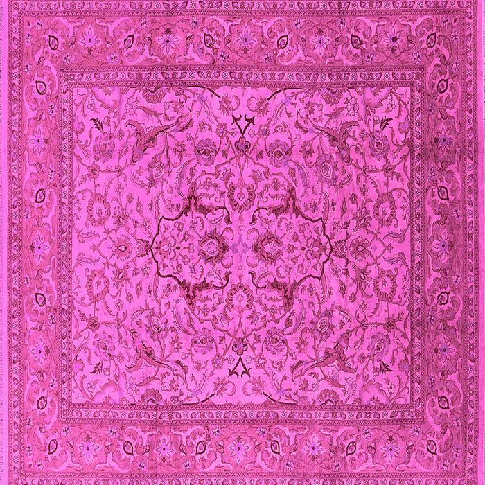 Square Oriental Pink Industrial Rug, urb3174pnk