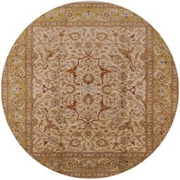 Round Machine Washable Industrial Modern Brown Sand Brown Rug, wshurb3174