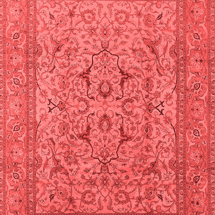 Machine Washable Oriental Red Industrial Rug, wshurb3174red
