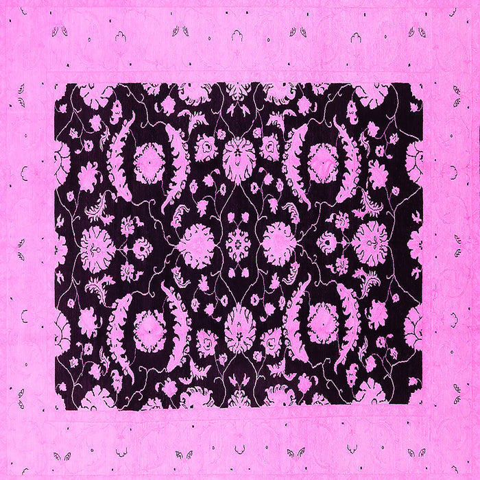 Square Oriental Pink Industrial Rug, urb3175pnk
