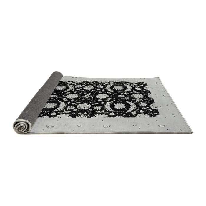 Sideview of Oriental Gray Industrial Rug, urb3175gry
