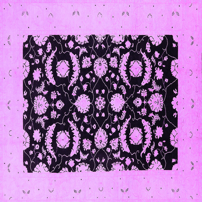 Square Oriental Purple Industrial Rug, urb3175pur