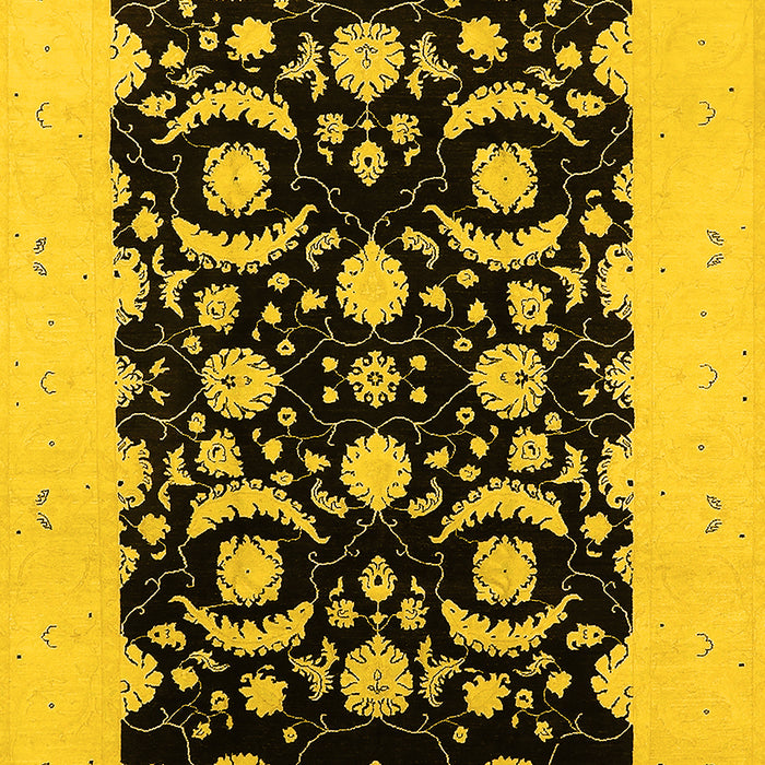 Oriental Yellow Industrial Rug, urb3175yw