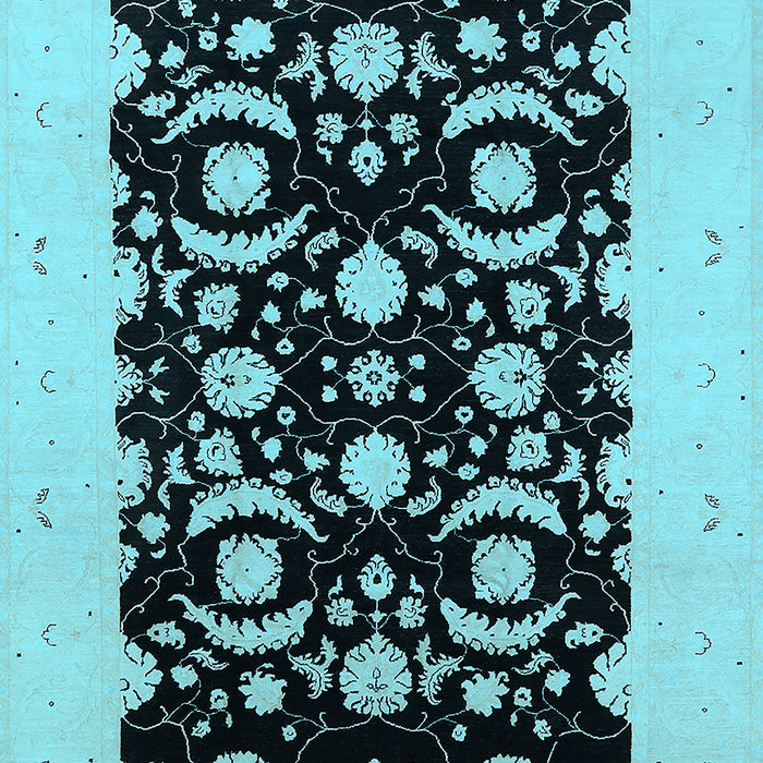 Oriental Light Blue Industrial Rug, urb3175lblu