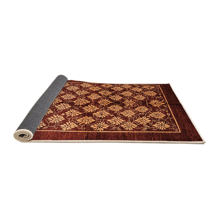 Sideview of Oriental Orange Industrial Rug, urb3176org