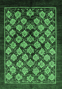 Oriental Emerald Green Industrial Rug, urb3176emgrn